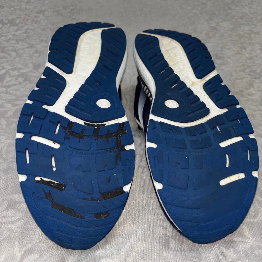 Brooks Beast GTS 24 Mens Running Shoes Navy Blue White Stability Sneakers Size15